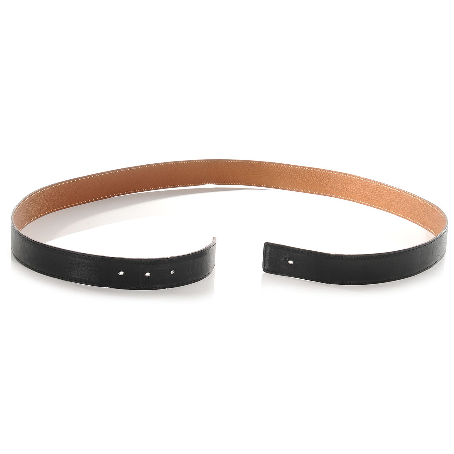 Box Togo Reversible Belt Strap Noir Gold 110