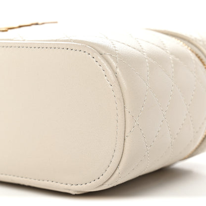 Saint Laurent Lambskin Quilted Mini Gaby Vanity Case Crema Soft 9 of 9