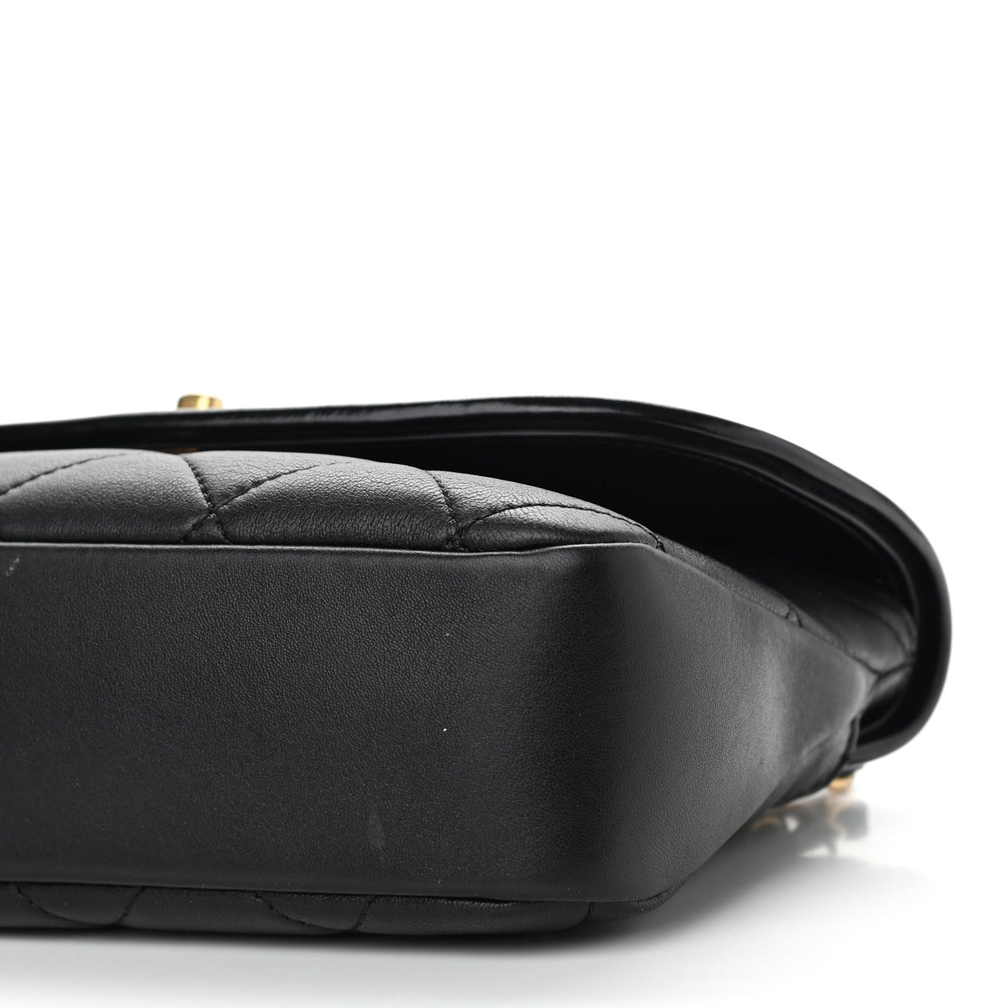 Lambskin Quilted Small La Parisienne Top Handle Flap Black