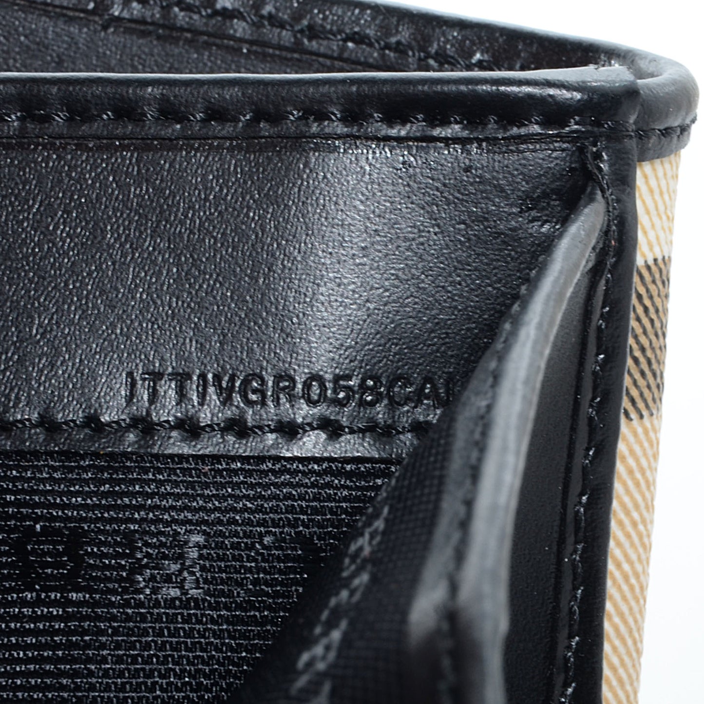 Nova Check Compact Wallet Black