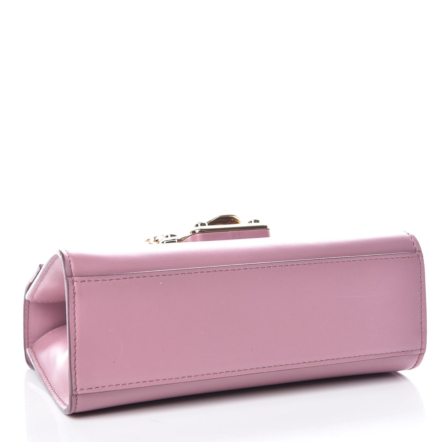 Calfskin Lucia Chain Shoulder Bag Pink