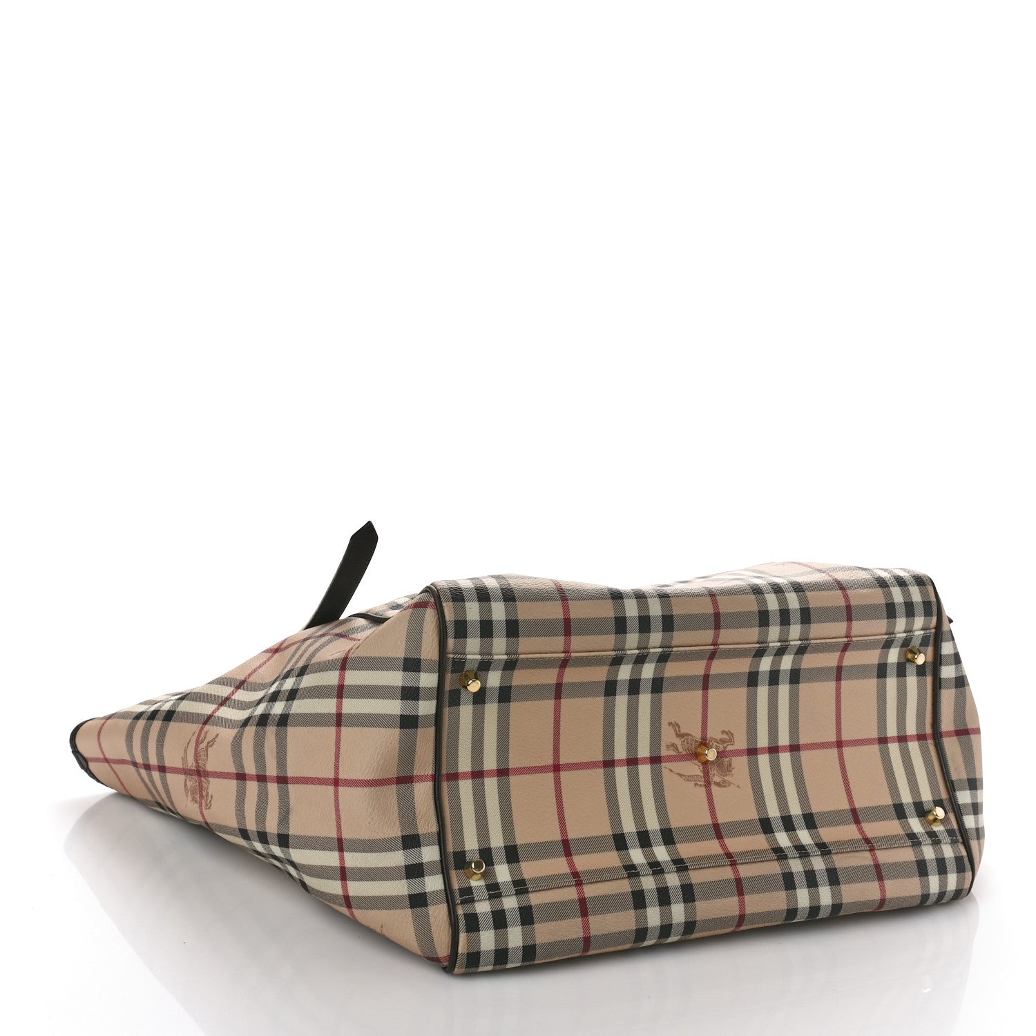 Burberry Haymarket Check Large Canterbury Tote Chocolate 5 of 14