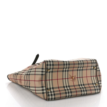 Burberry Haymarket Check Large Canterbury Tote Chocolate 5 of 14