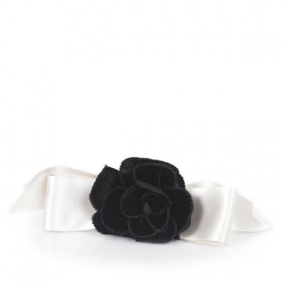 Velvet Camellia Flower Hair Barrette