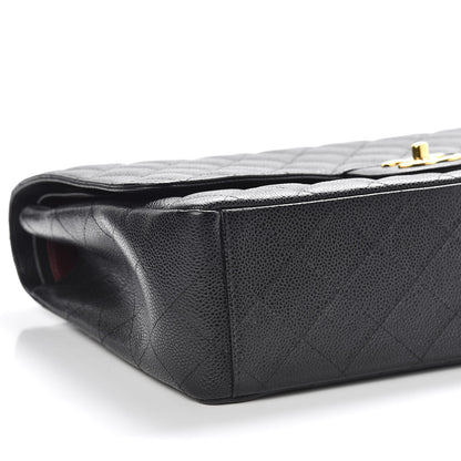 Chanel Caviar Quilted Maxi Double Flap Black 6 of 11
