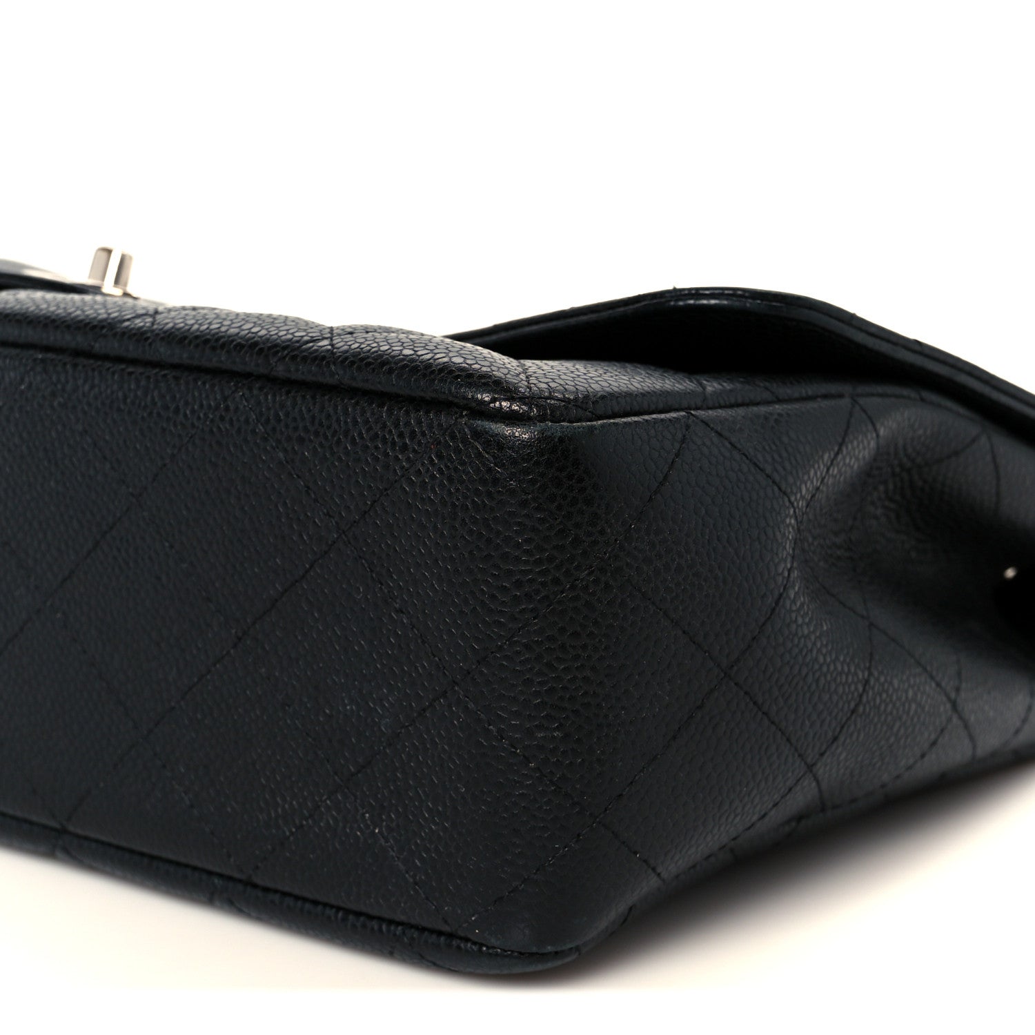 Chanel Caviar Quilted Jumbo Single Flap Black 11 of 12