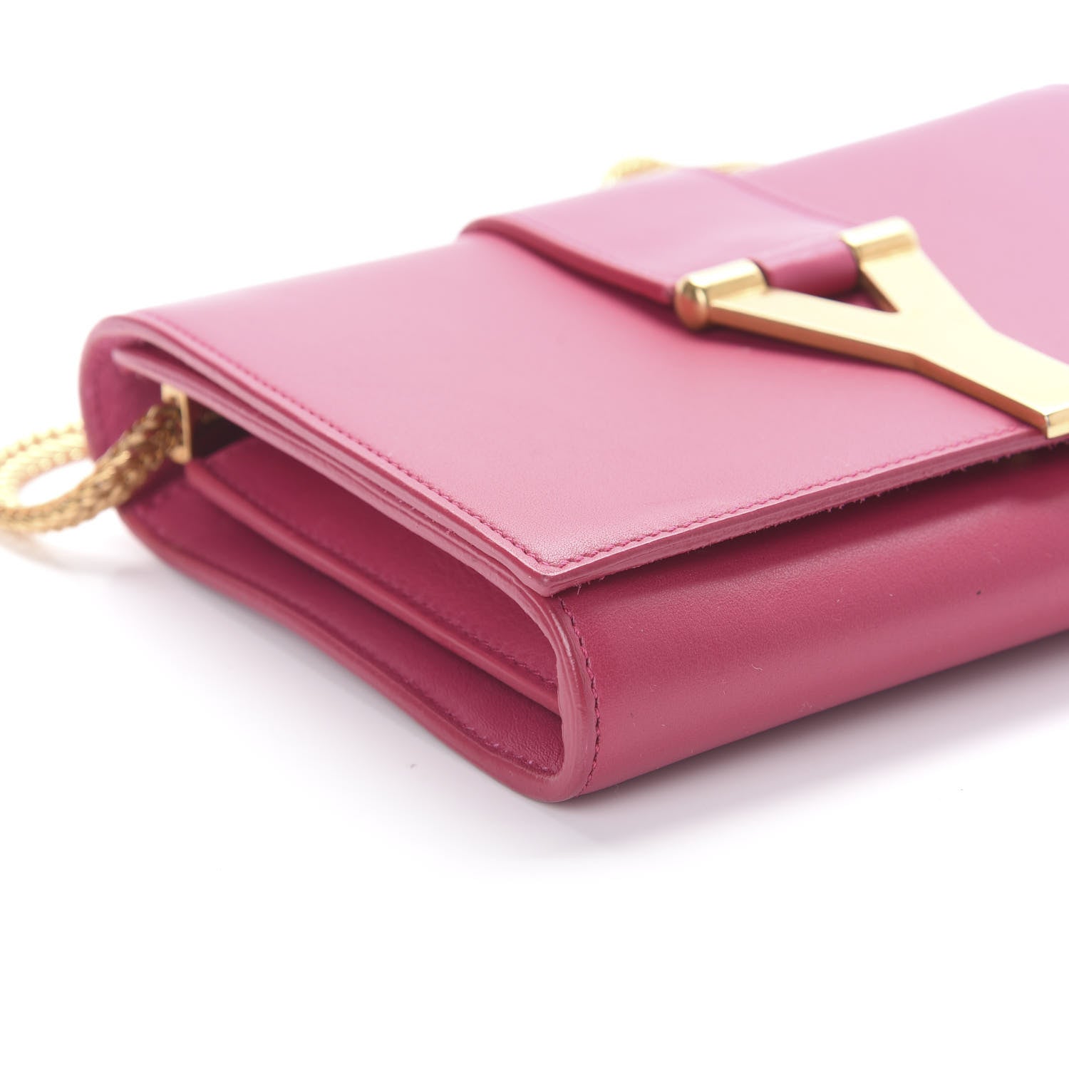 Saint Laurent Calfskin Small Classic Y Satchel Fuchsia 6 of 9