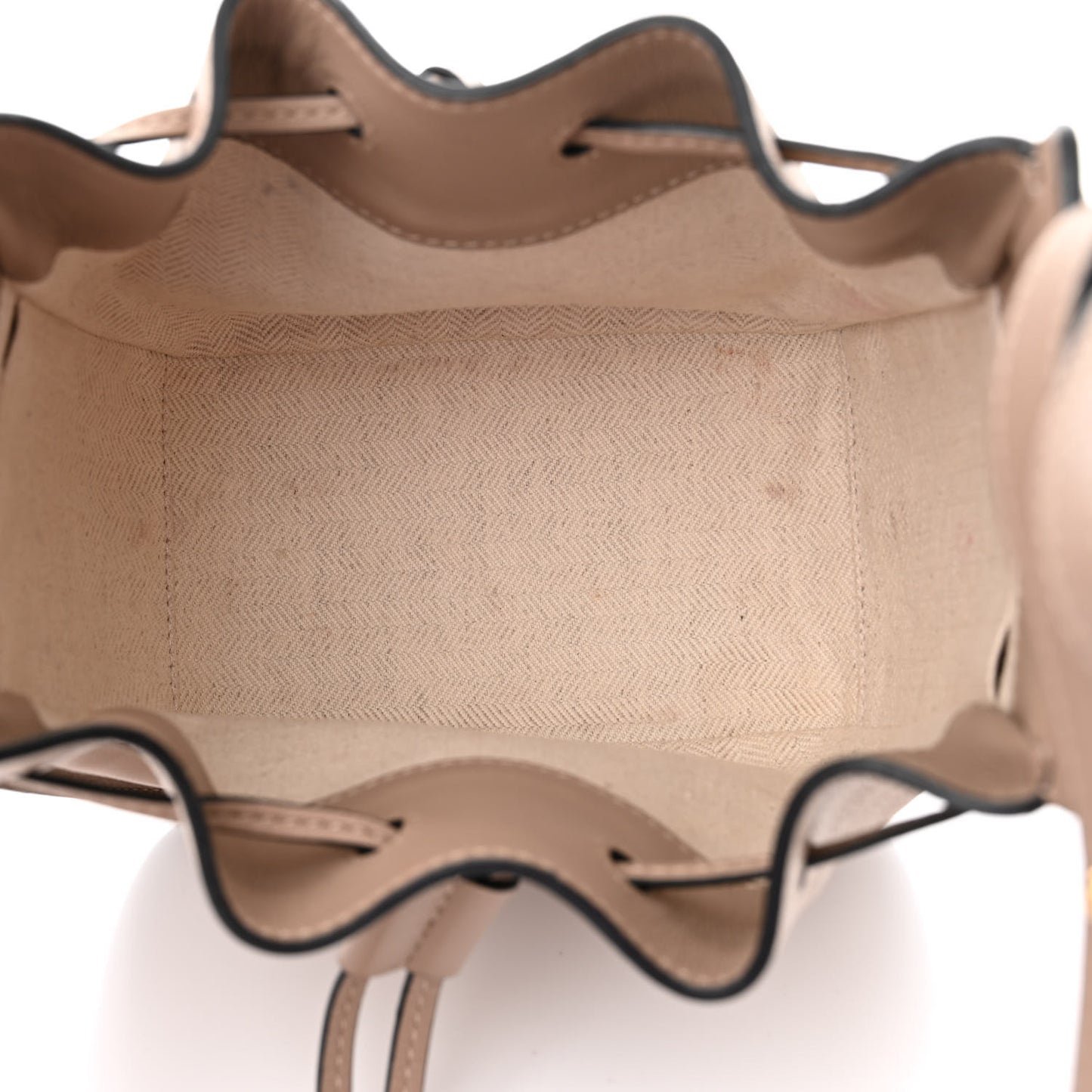 Calfskin Mini Hammock Shoulder Bag Light Oat