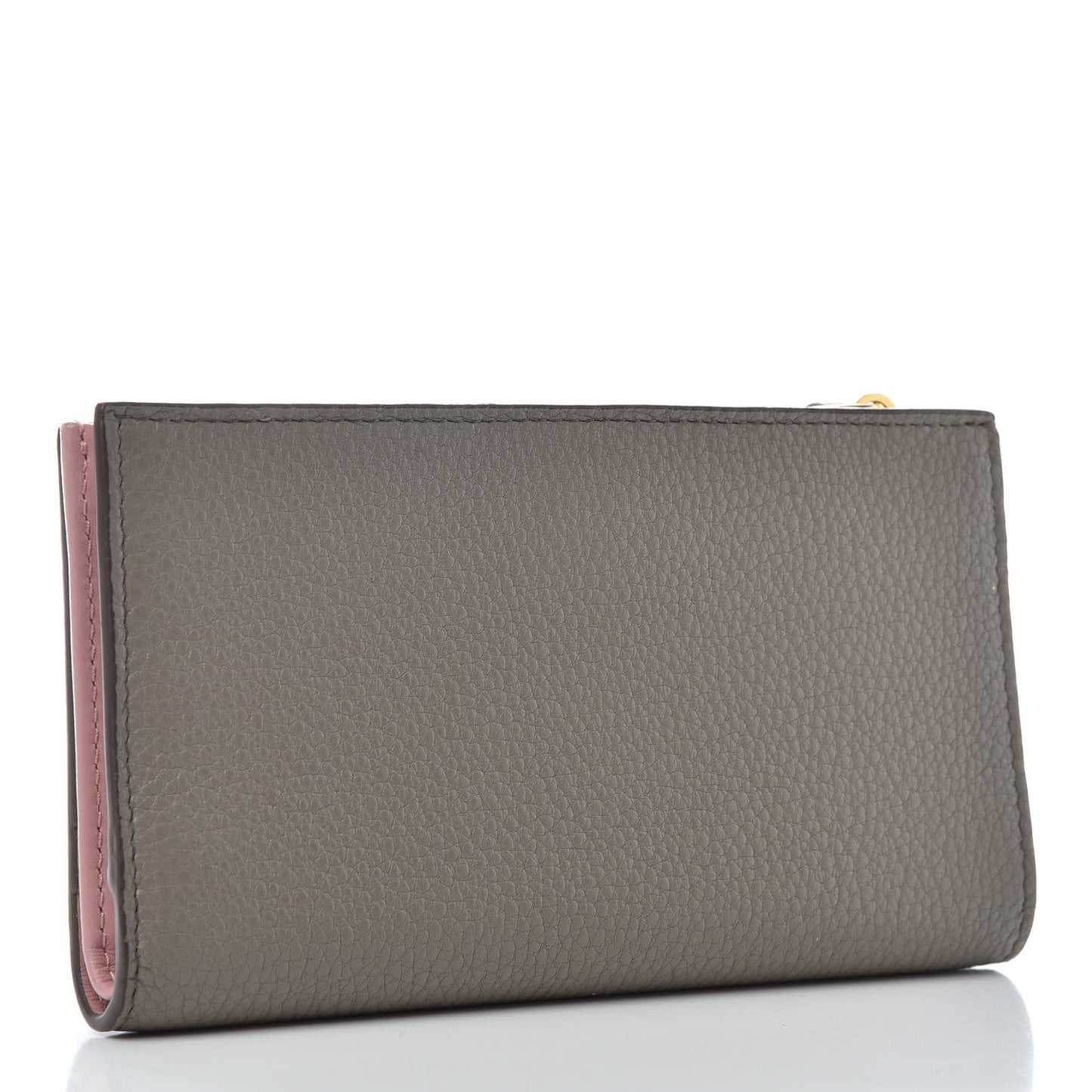 Vitello Daino Continental Wallet Argilla Rosa