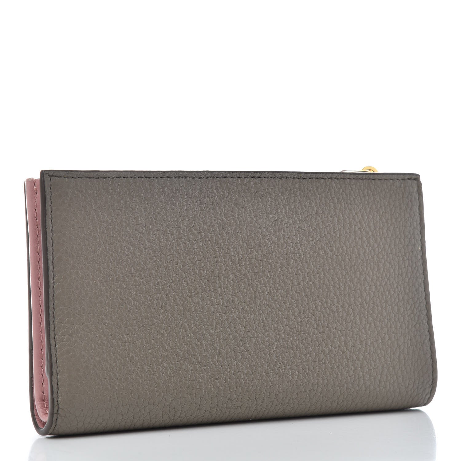 Prada Vitello Daino Continental Wallet Argilla Rosa 3 of 7