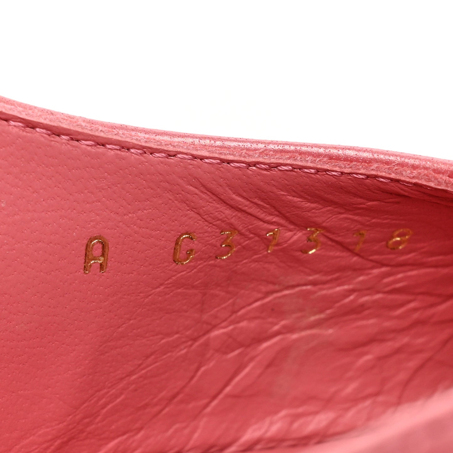 Iridescent Lambskin Cap Toe CC Slingback Pumps 39 Pink Black