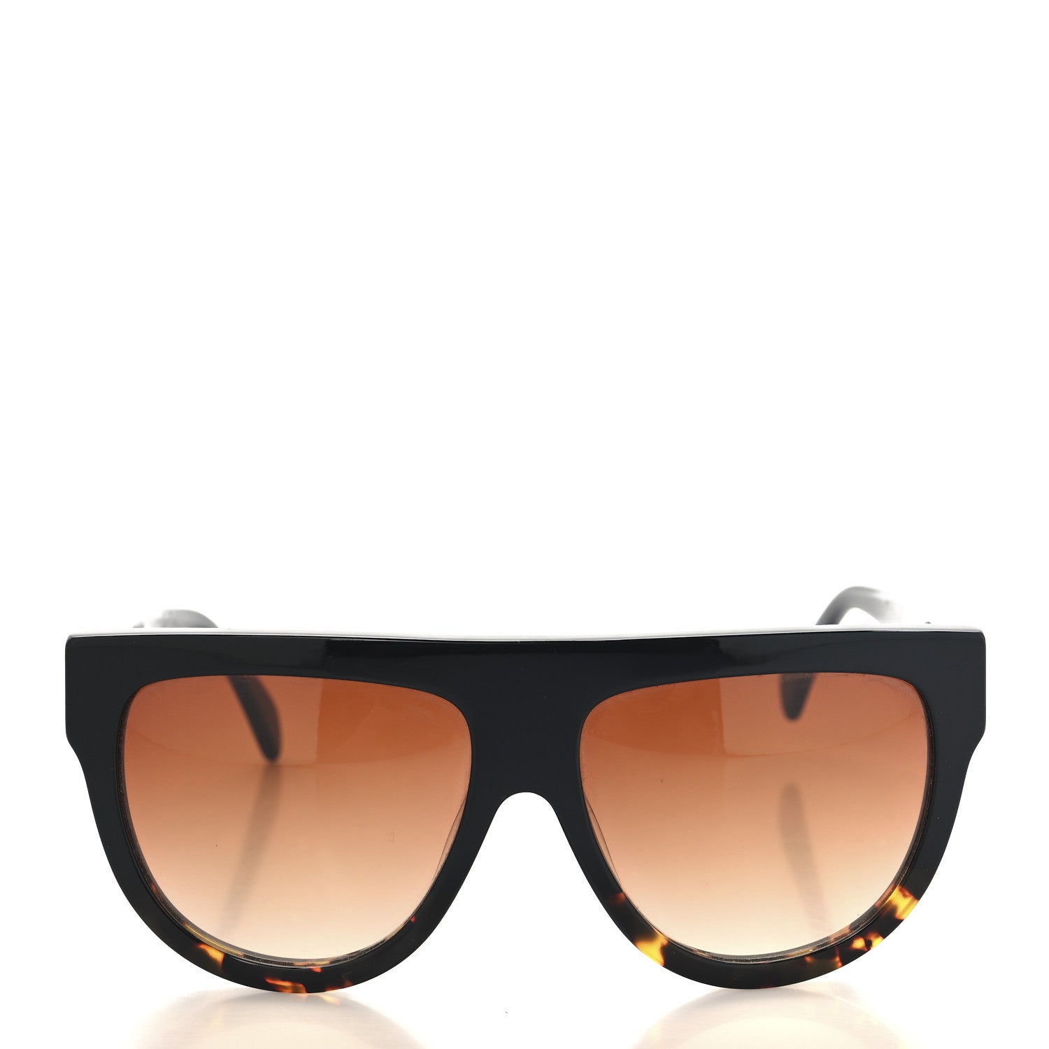Celine Shadow Sunglasses CL 41026/S Black Havana 2 of 7