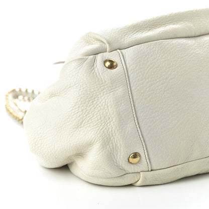 Prada Vitello Daino Shoulder Bag White 6 of 11