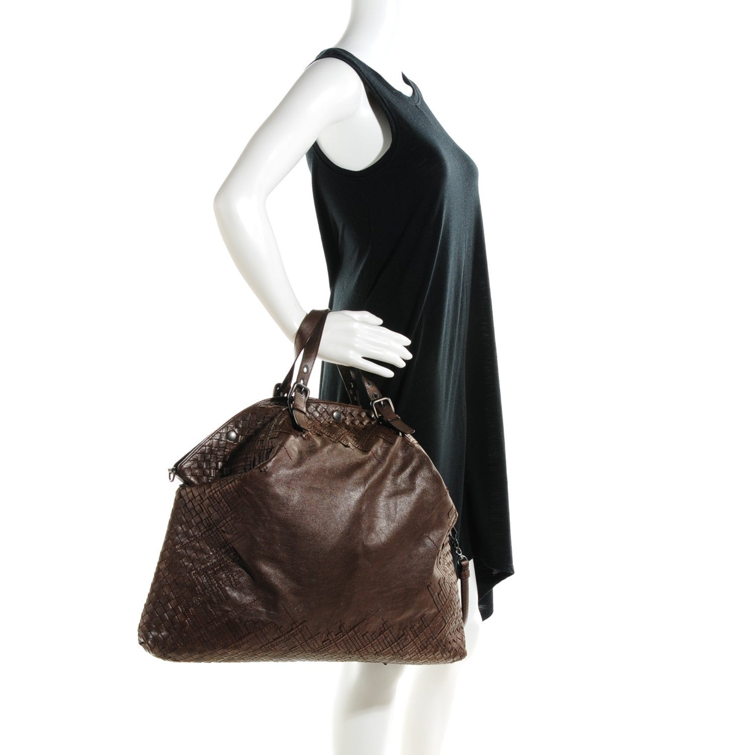 Bottega Veneta Iridescent Light Calf Maxi Scarabee Convertible Bag Bitter 2 of 7