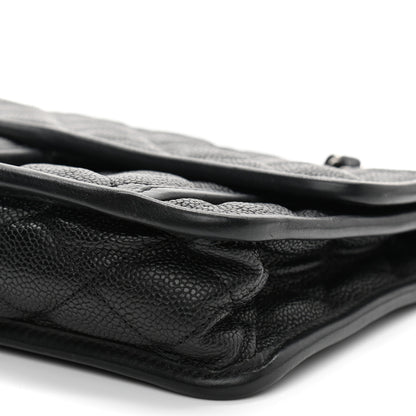 Chanel Caviar Quilted Medium French Riviera Flap Black 10 of 12