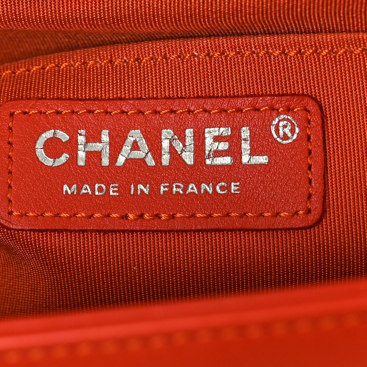 Chanel Lambskin Chevron Quilted Medium Boy Flap Orange 6 of 10