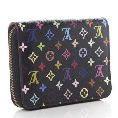 Louis Vuitton Monogram Multicolor Zippy Coin Purse Black 2 of 8
