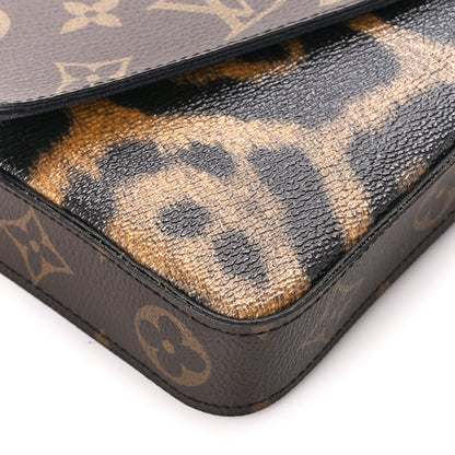 Louis Vuitton Monogram Animal Print Pochette Felicie Chain Wallet 13 of 15