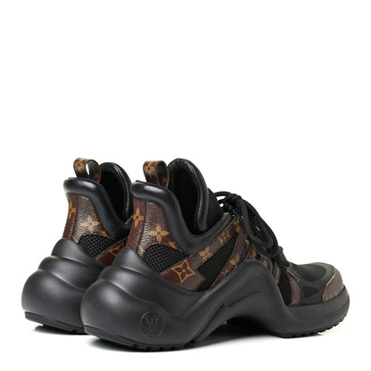 Louis Vuitton Calfskin Patent Monogram LV Archlight Sneakers 41 Black 3 of 4