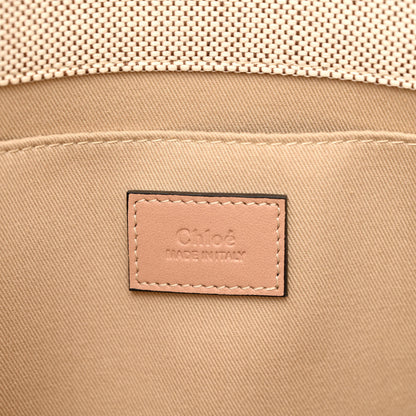 Chloe Cotton Calfskin Medium Woody Ribbon Tote Biscotti Beige 6 of 11