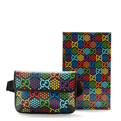 Gucci GG Supreme Monogram Psychedelic Slim Belt Bag Black 11 of 11