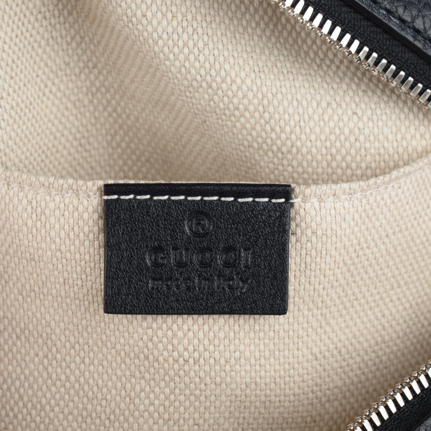 Pebbled Calfskin Studded Small Soho Disco Bag Black