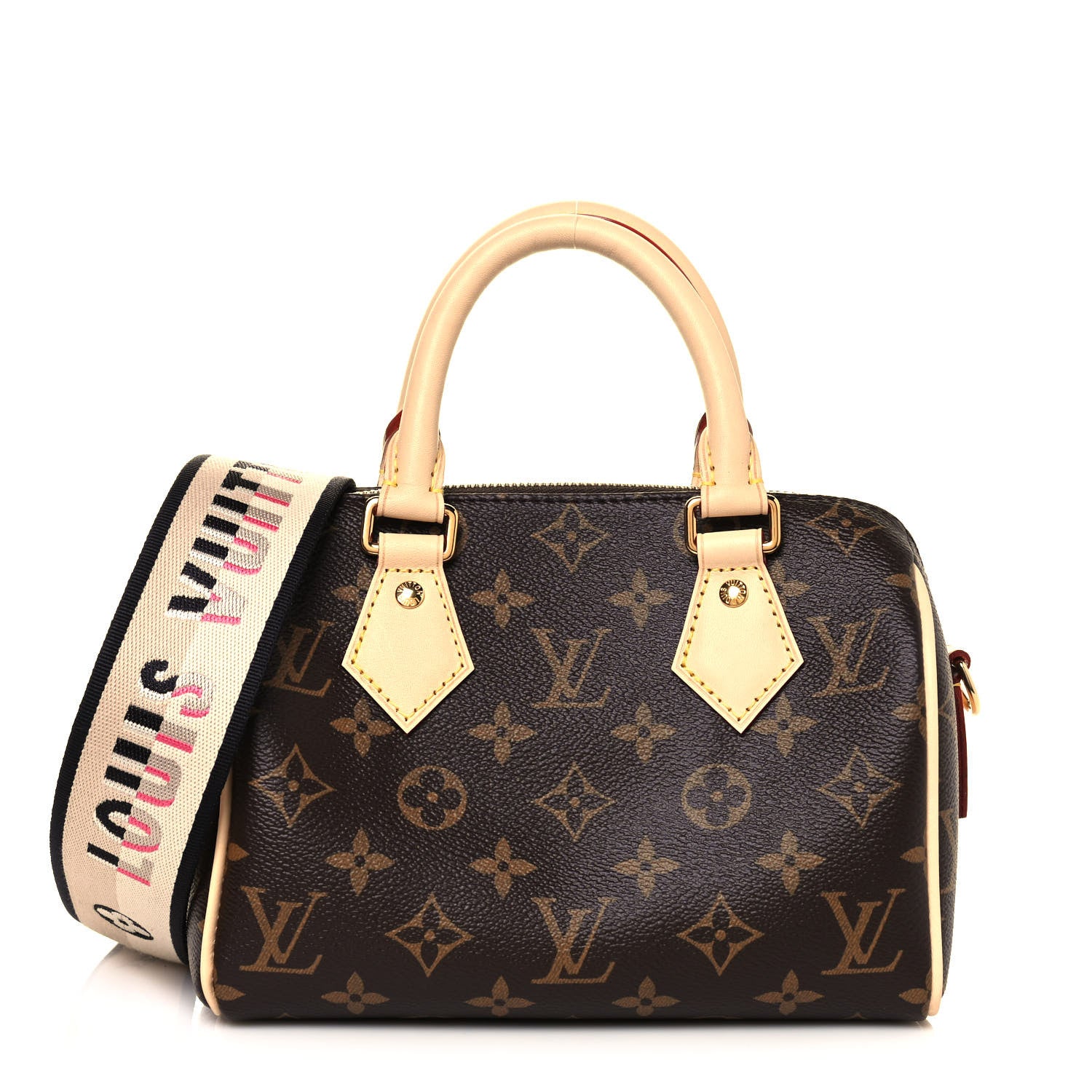 Louis Vuitton Monogram Speedy Bandouliere 20 Black 1 of 12