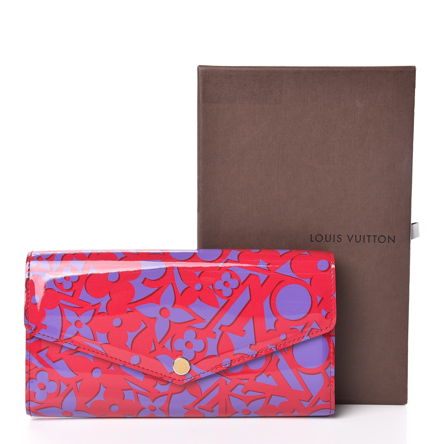 Louis Vuitton Patent Sweet Monogram Sarah Wallet Rose Indien 10 of 10