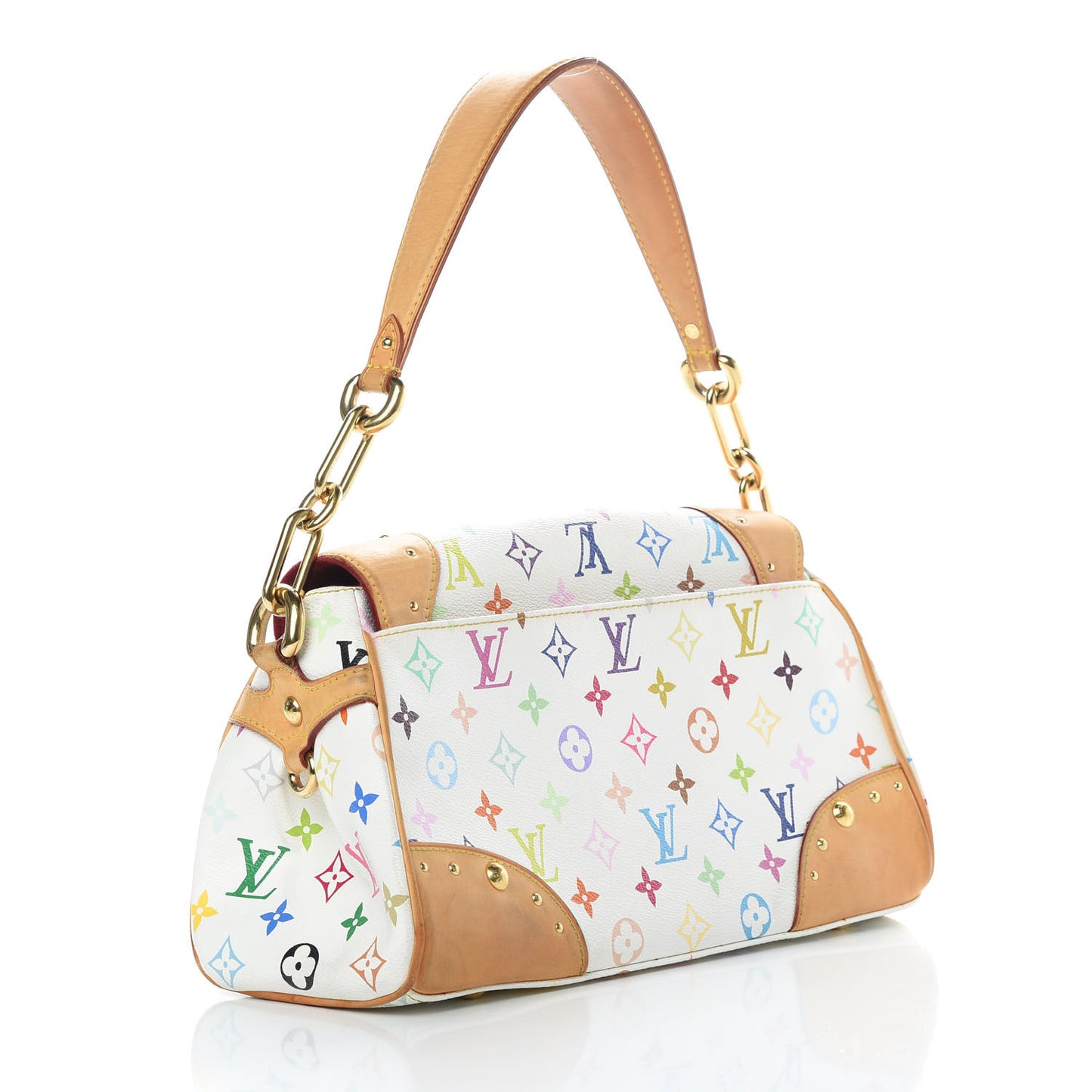 Monogram Multicolor Beverly MM White