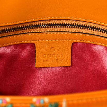 Gucci Jacquard Matelasse Floral Medium GG Marmont Shoulder Bag Yellow 6 of 18