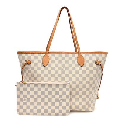 Louis Vuitton Damier Azur Neo Neverfull MM Rose Ballerine 3 of 10