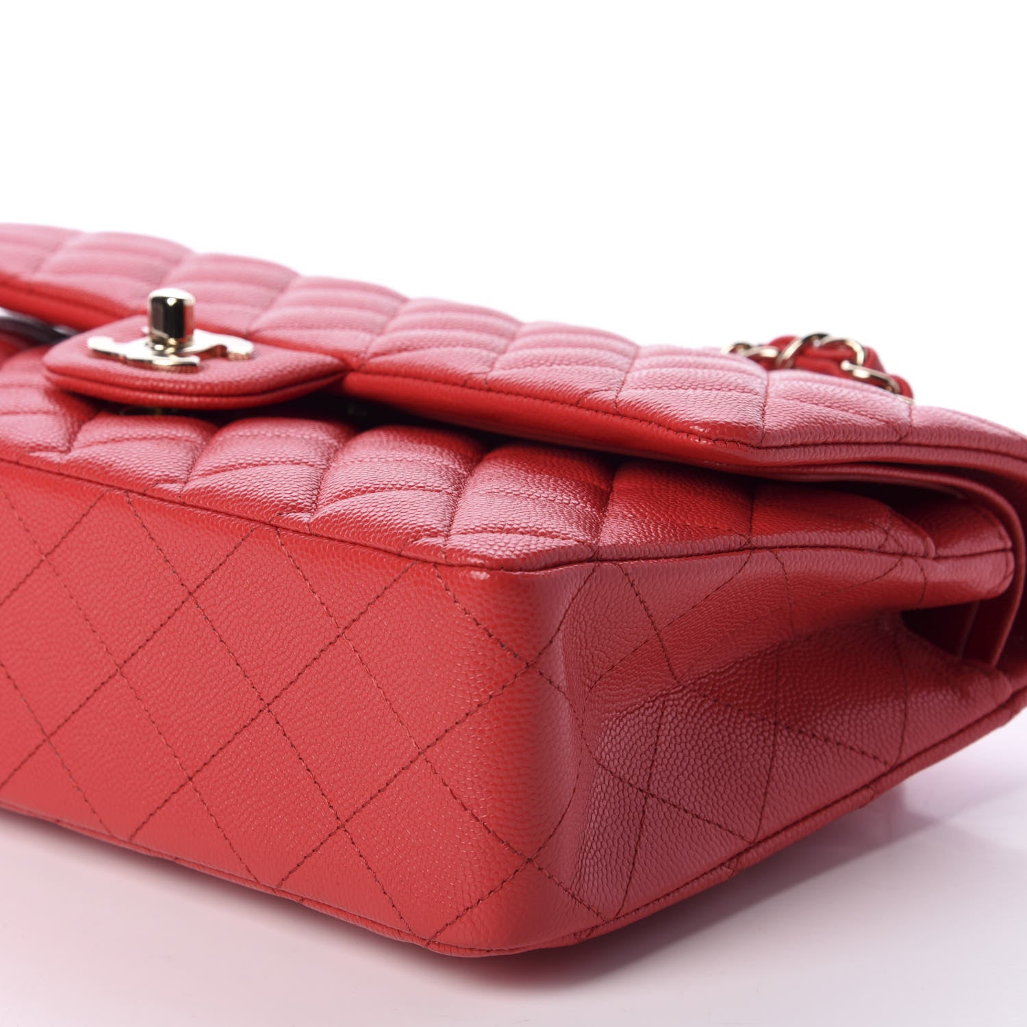 Chanel Caviar Quilted Medium Double Flap Red 7 of 11