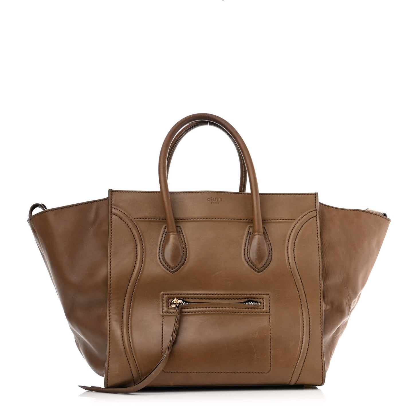 Smooth Calfskin Medium Phantom Luggage Tan