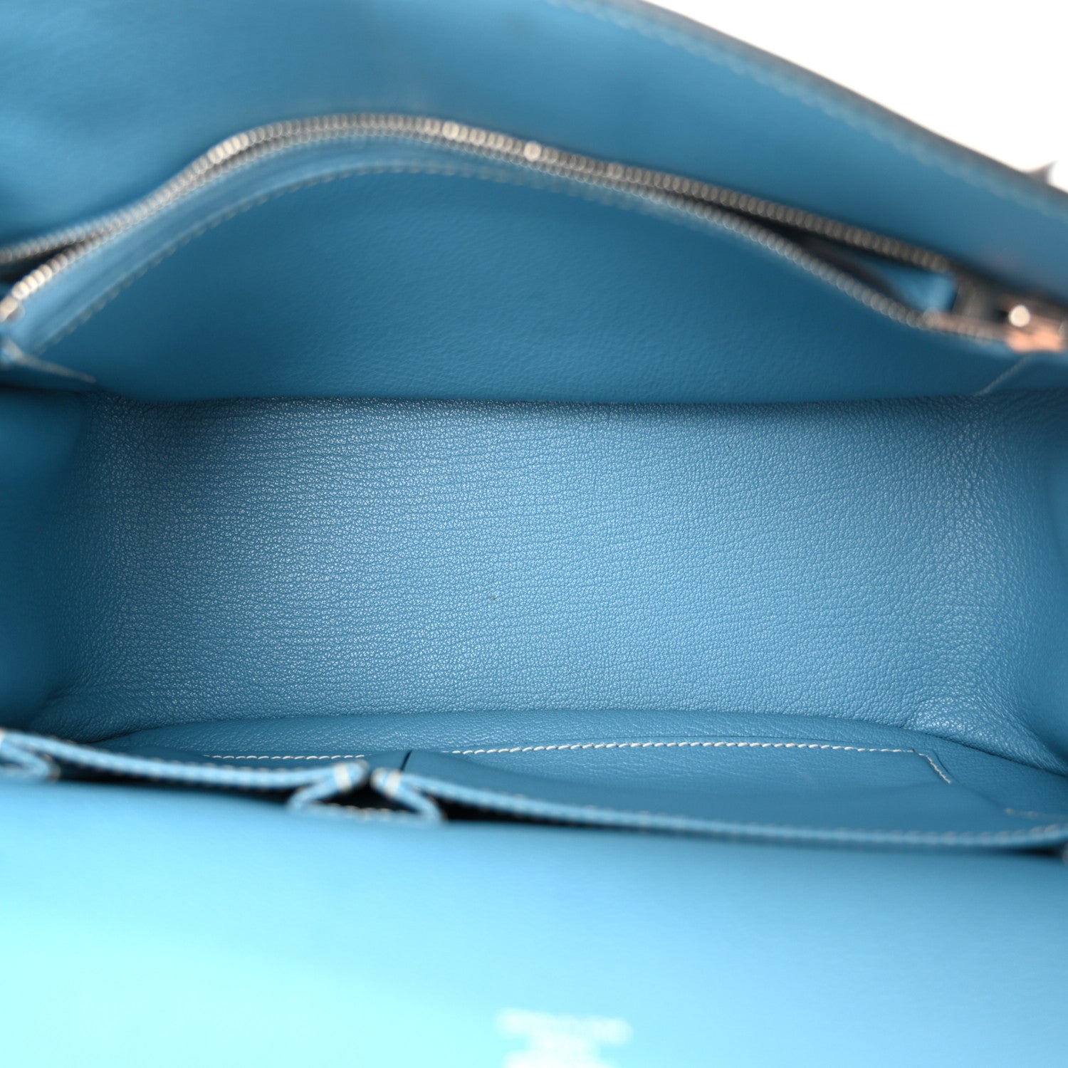 Hermes Taurillon Clemence Jypsiere 28 Blue Jean 5 of 10