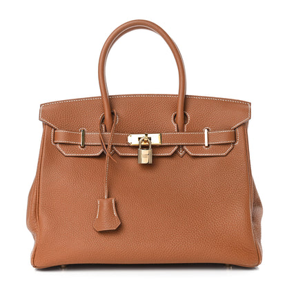 Hermes Togo Birkin 30 Gold 1 of 9