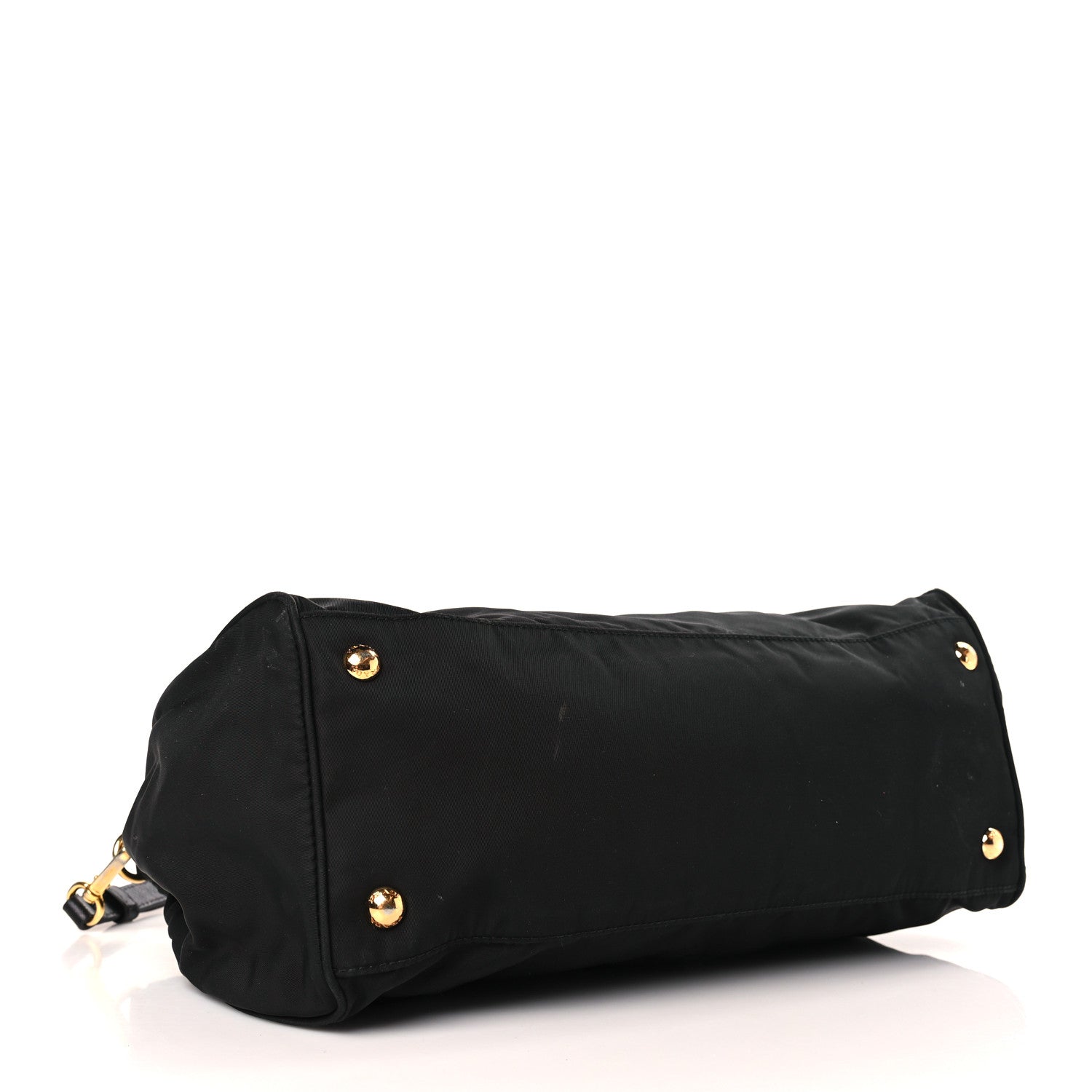 Prada Tessuto Nylon Saffiano Shopping Tote Black 4 of 9