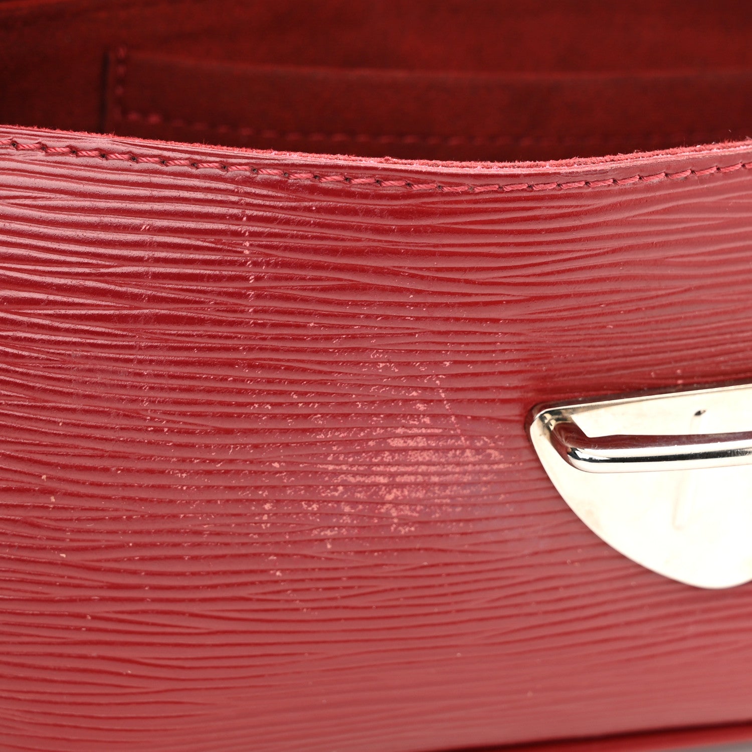 Louis Vuitton Epi Montaigne Clutch Red 9 of 11