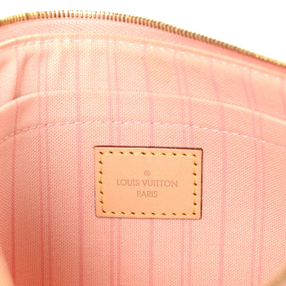 Louis Vuitton Damier Azur Neverfull MM GM Pochette Rose Ballerine 6 of 8