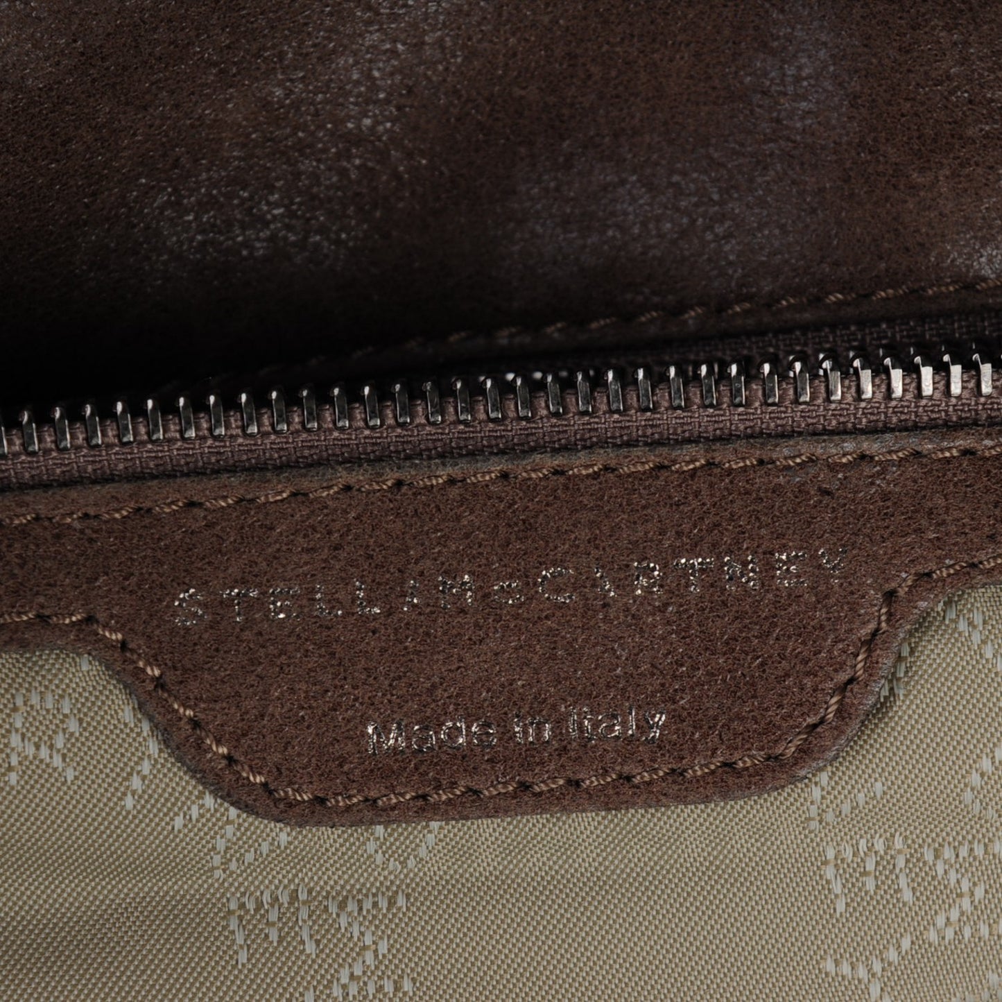 Shaggy Deer Big Chain Falabella Tote Brown