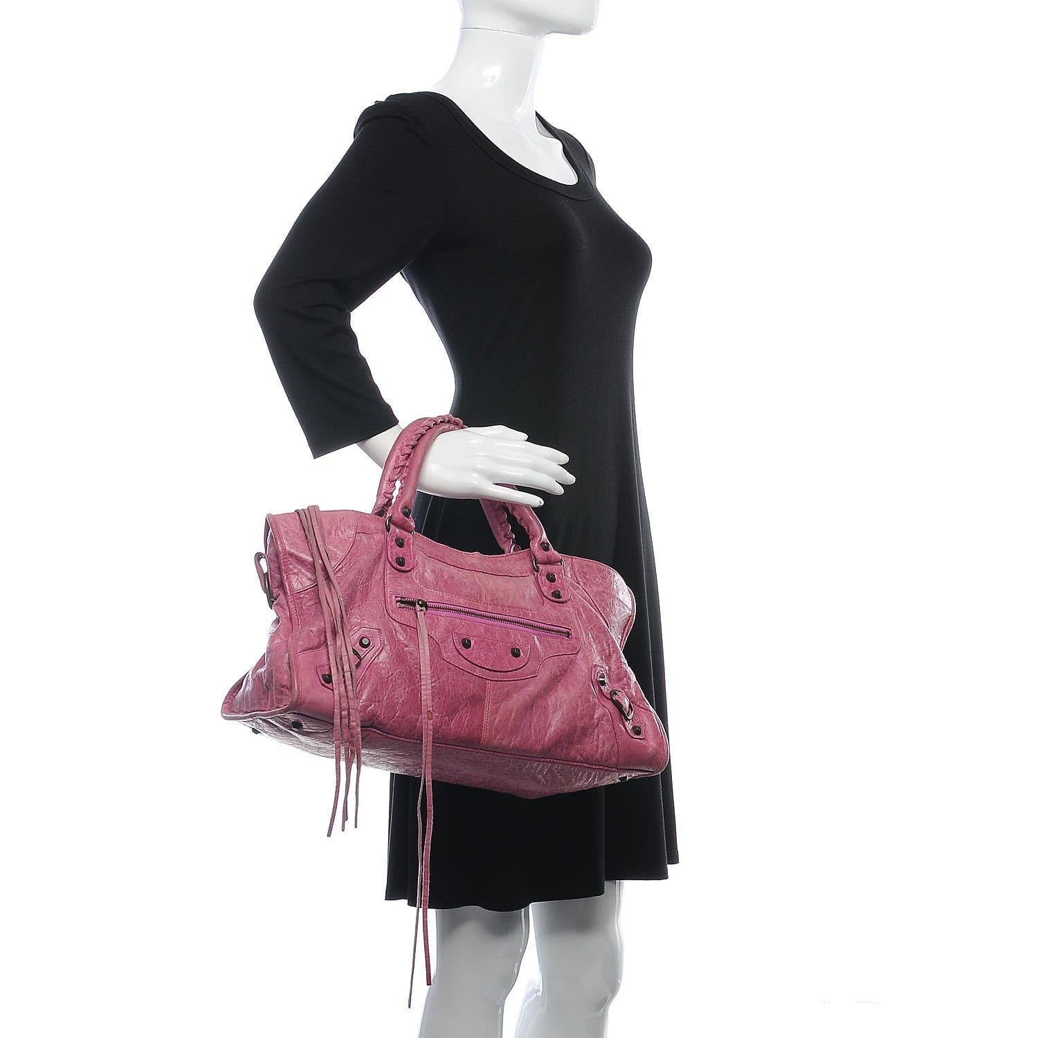 Balenciaga Agneau Classic Hardware Part Time Magenta 3 of 12