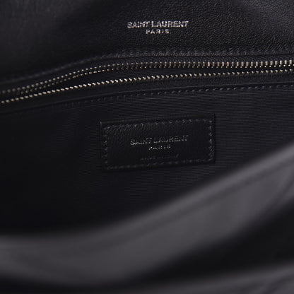 Saint Laurent Calfskin Matelasse Monogram Microstud Medium Niki Chain Satchel Black 8 of 9