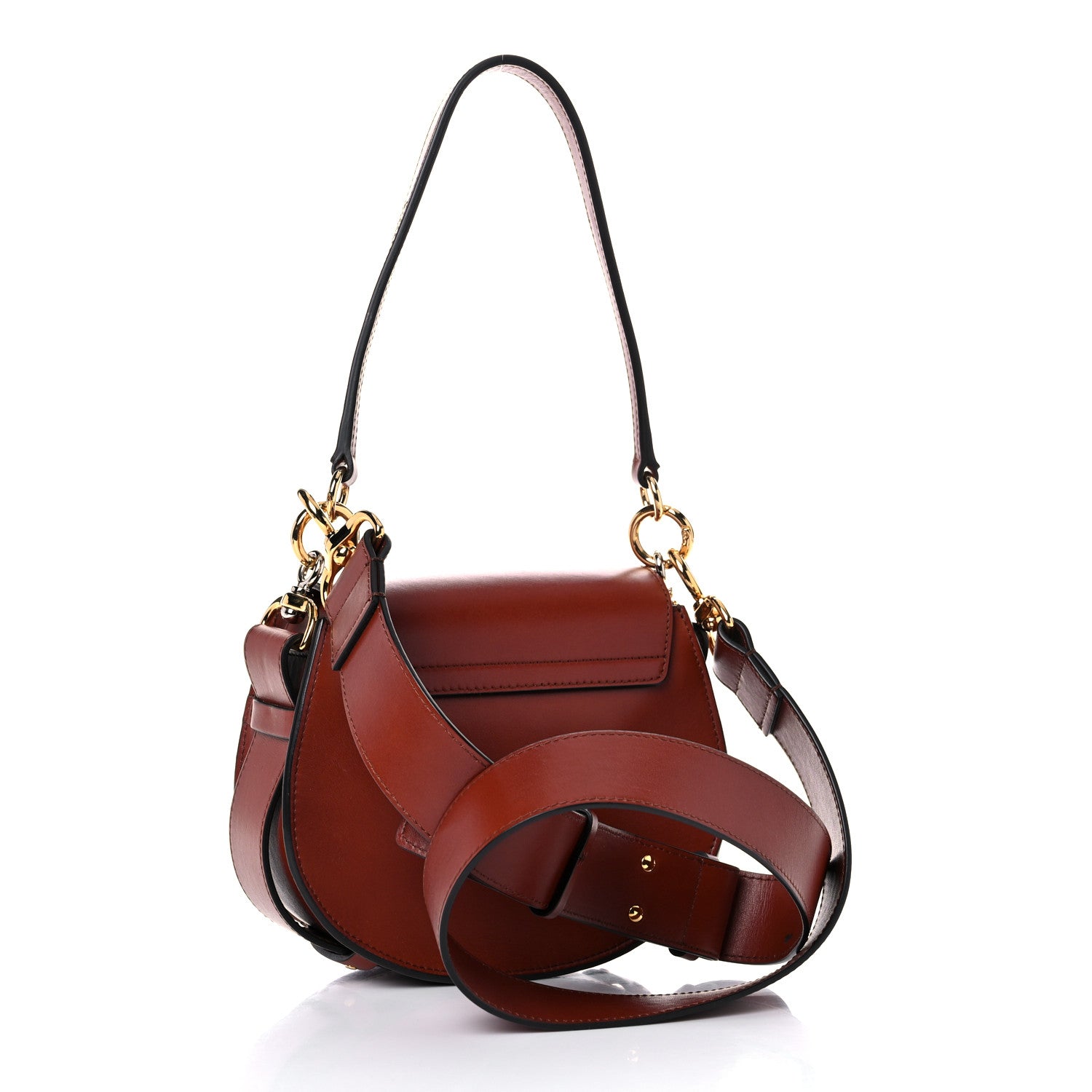 Chloe Calfskin Small Tess Bag Sepia Brown 3 of 10