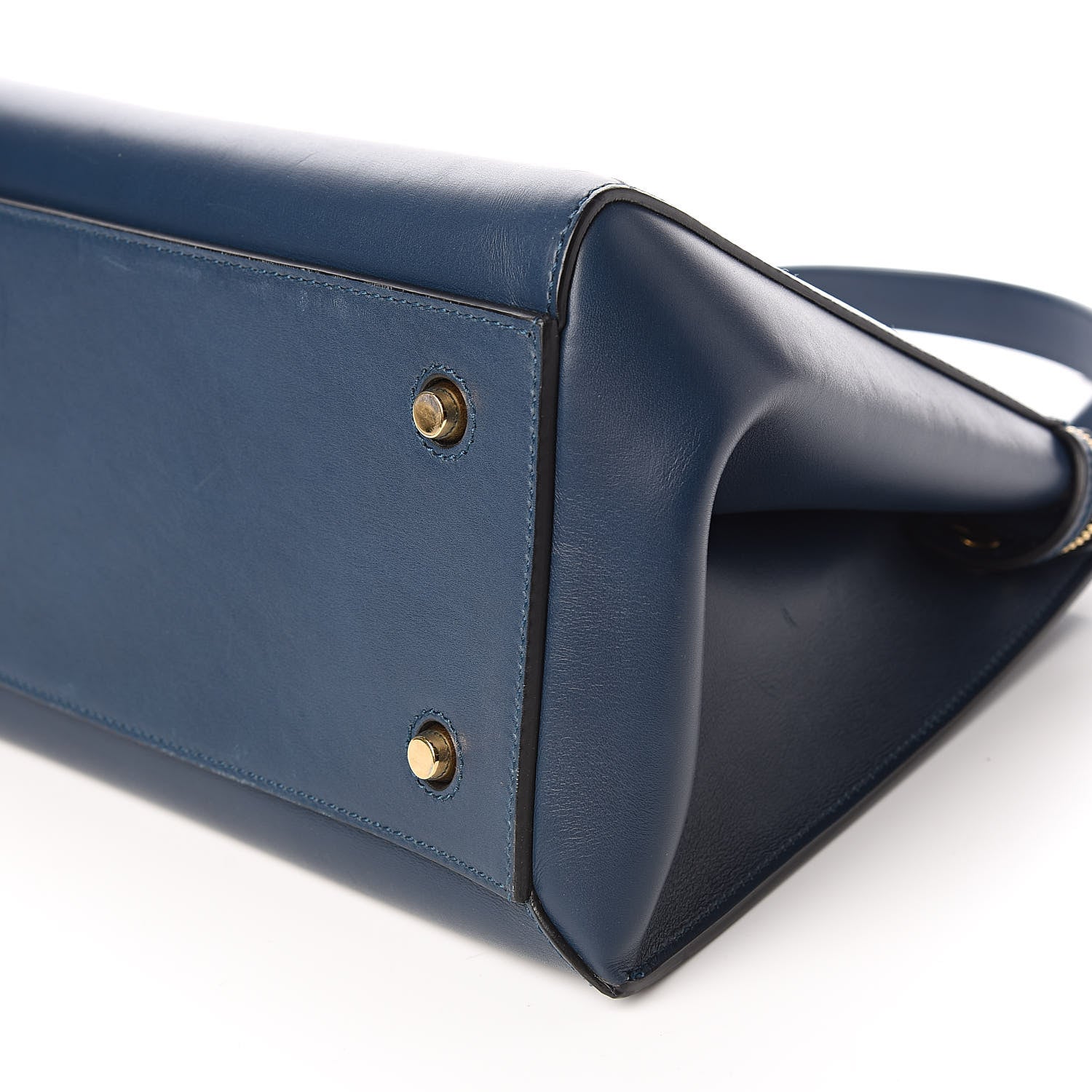 Celine Smooth Calfskin Medium Edge Shoulder Bag Deepsea 10 of 16