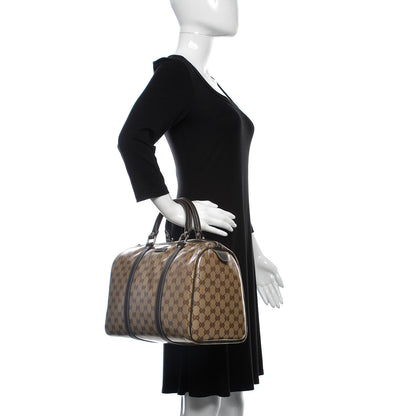 Gucci Crystal Monogram Medium Joy Boston Dark Brown 2 of 10