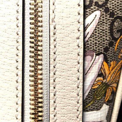 Gucci GG Supreme Monogram Flora Web Small Ophidia Day Backpack White 14 of 15