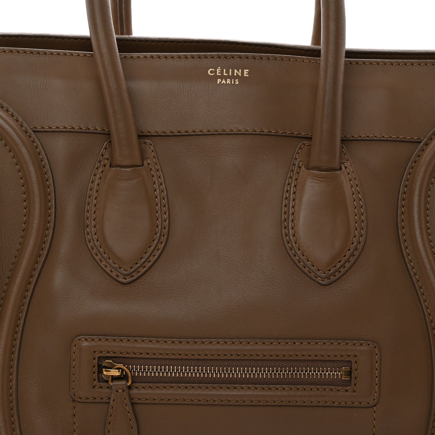 Celine Smooth Calfskin Mini Luggage Camel 12 of 14