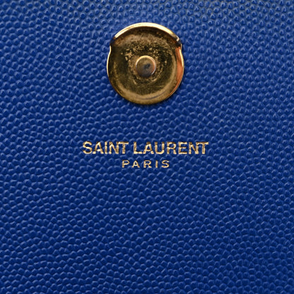 Saint Laurent Grain De Poudre Small Classic Monogram Kate Satchel Royal Blue 6 of 12