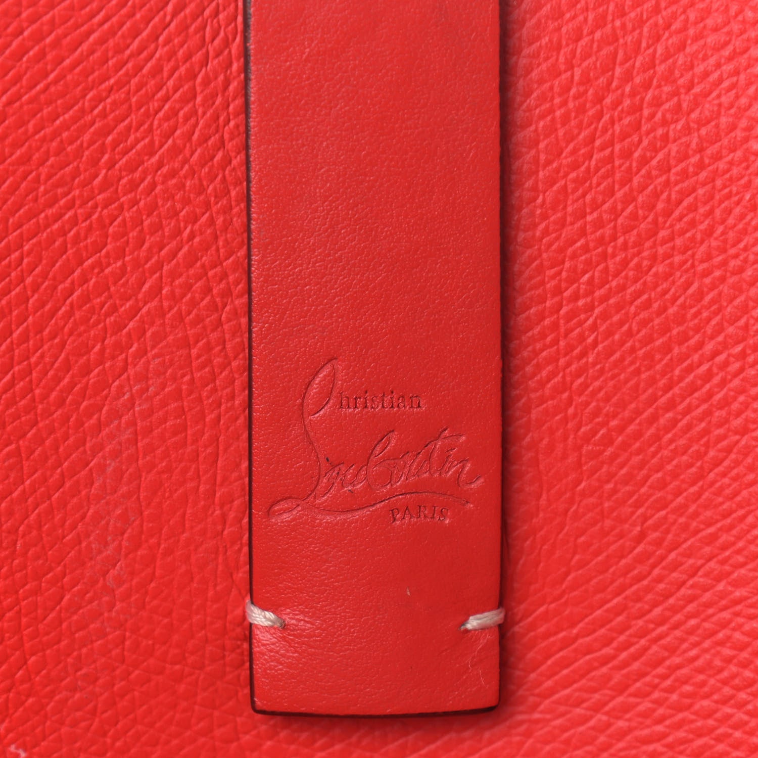 Christian Louboutin Calfskin PVC Love Spikes East West Cabata Tote Latte Multicolor 11 of 28