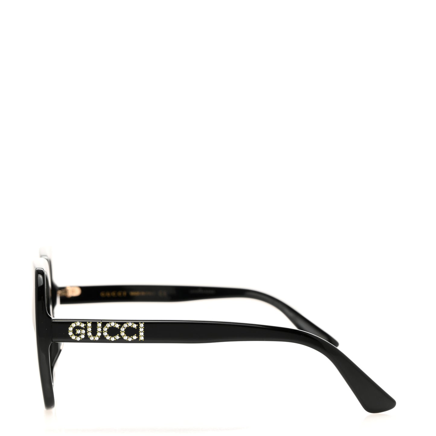 Crystal Square Frame GG Sunglasses GG0418S Black