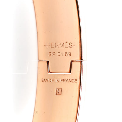 Hermes Enamel Narrow Clic Clac H Bracelet PM White 4 of 5
